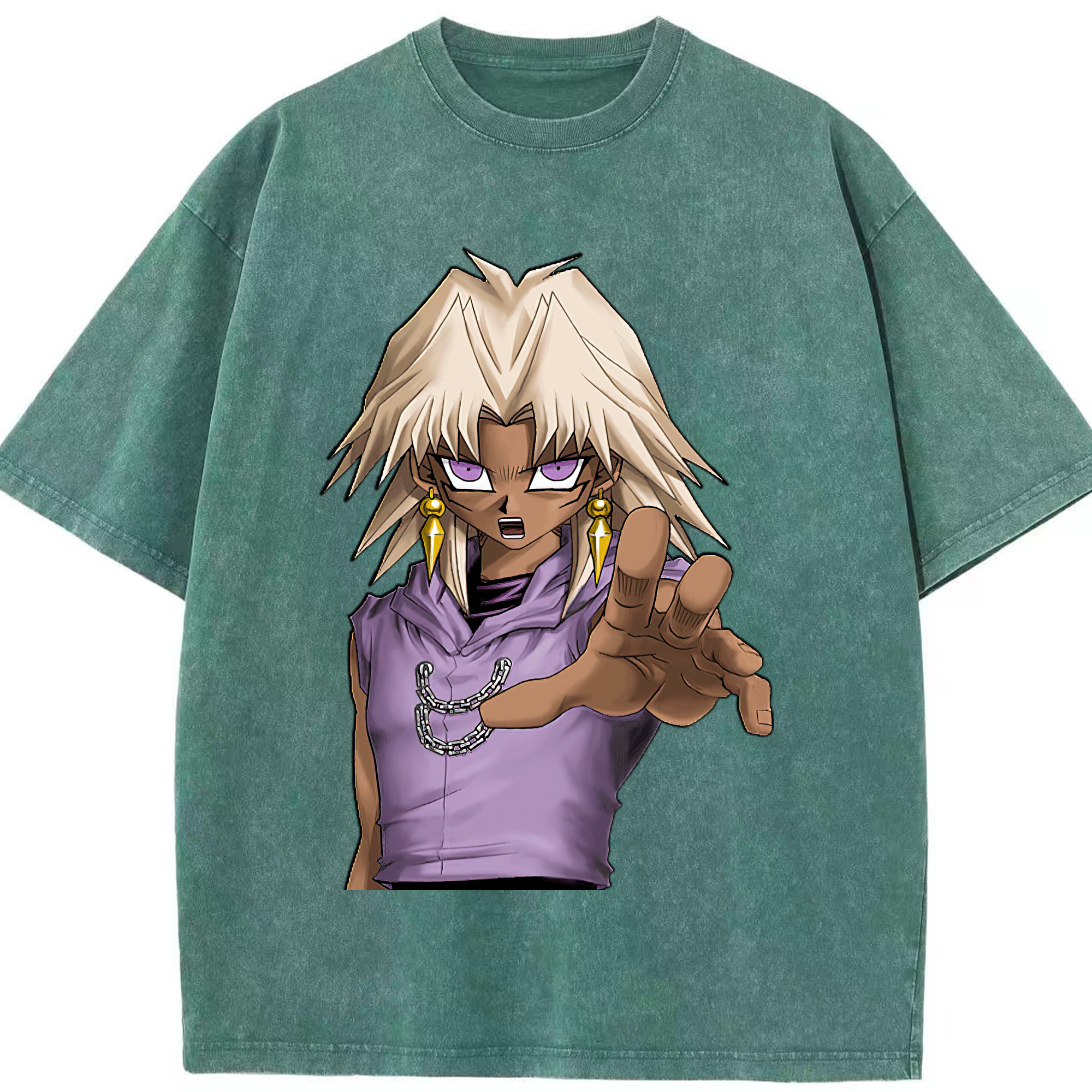 （画像用） 遊☆戯☆王 Yu-Gi-Oh! 綿100% ヴィンテージ風 半袖Tシャツ（フロントプリント）